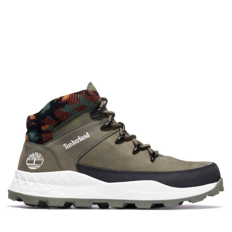 TIMBERLAND BROOKLYN MID HIKER BOOTS DARK GREEN CAMO