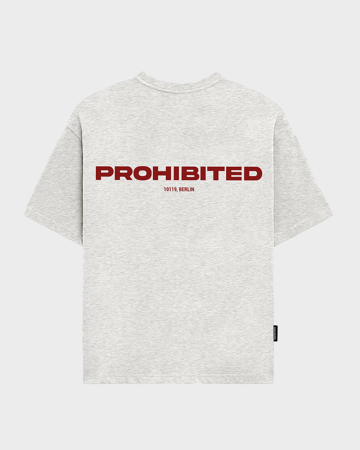 PROHIBITED 10119 Tee - Grey Melange - FREESTYLE LLORET
