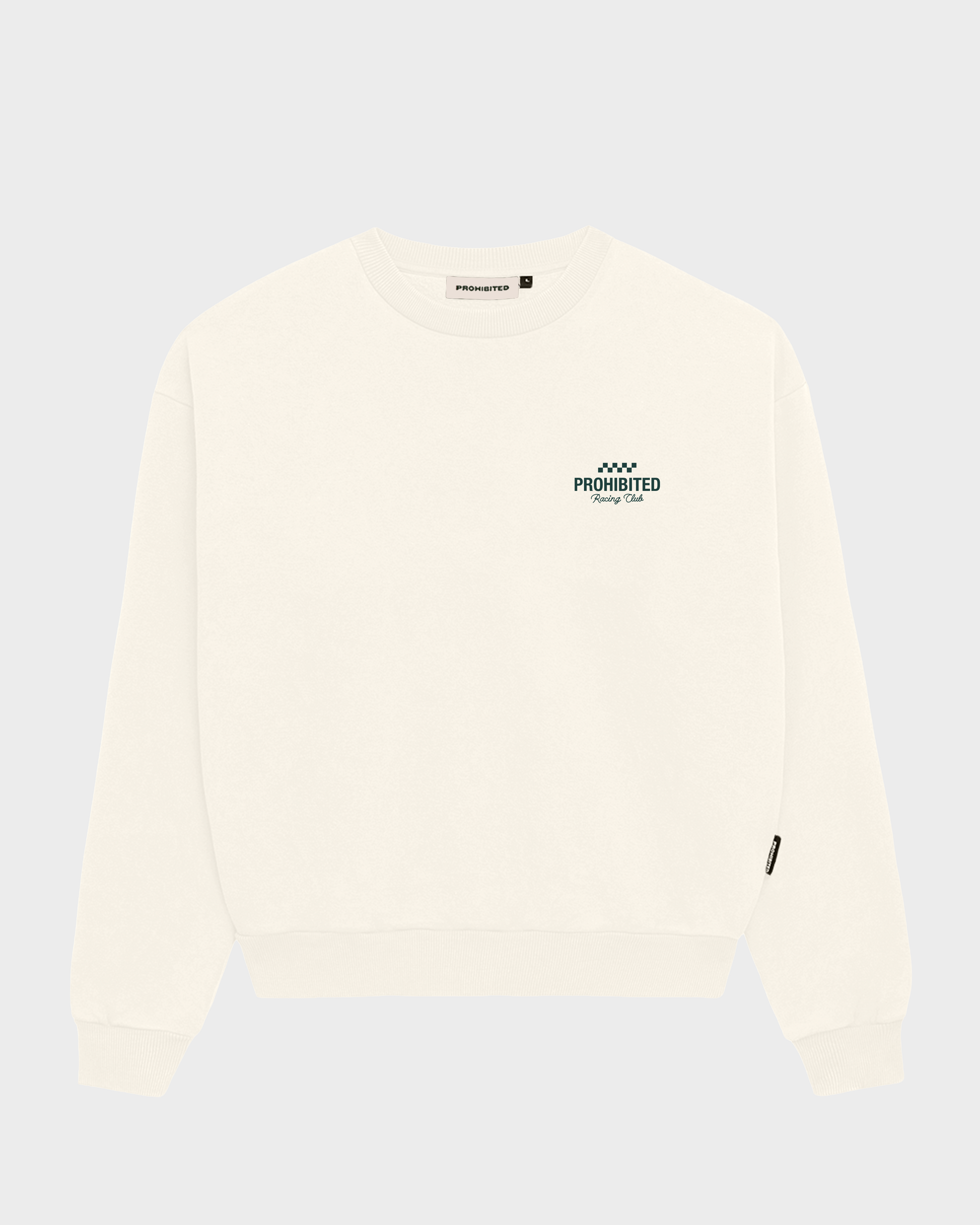 PROHIBITED In A Rush Crew Neck - Off White - FREESTYLE LLORET