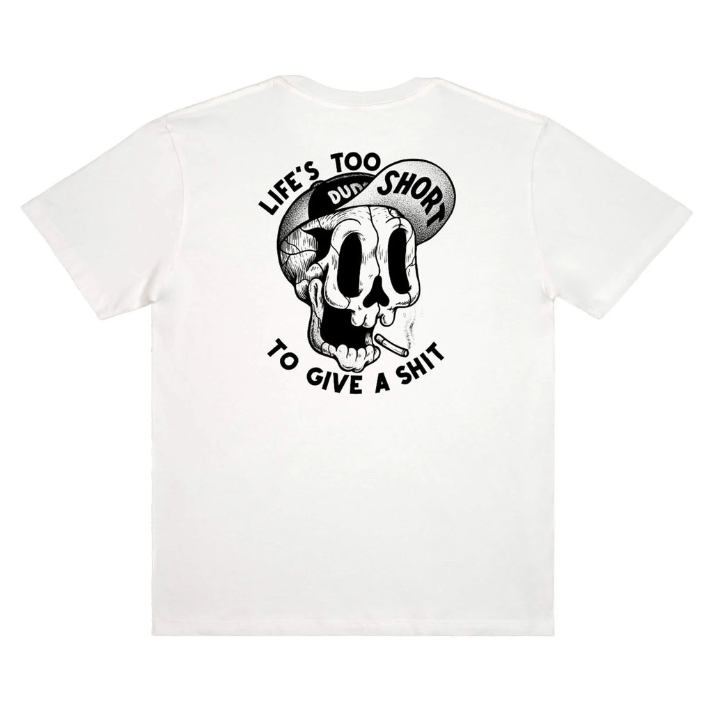 THE DUDES TOO SHORT SMOKES SS TEE  - Off White