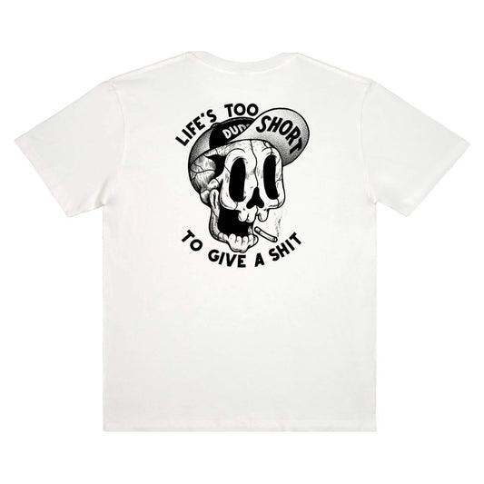 THE DUDES TOO SHORT SMOKES SS TEE  - Off White