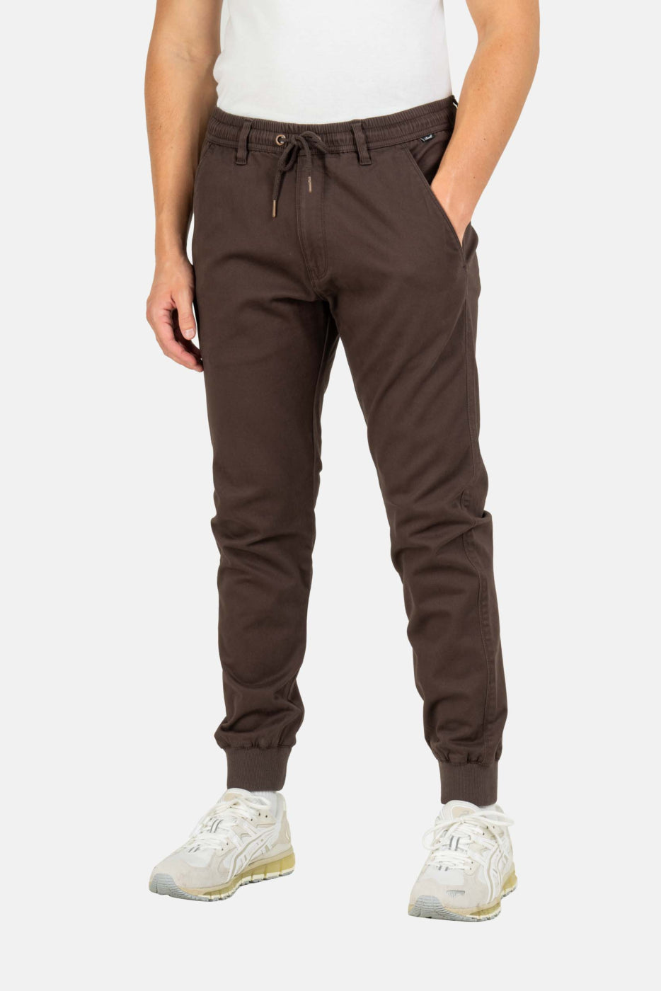 REELL REFLEX RIB JOGGER PANT - Coffe