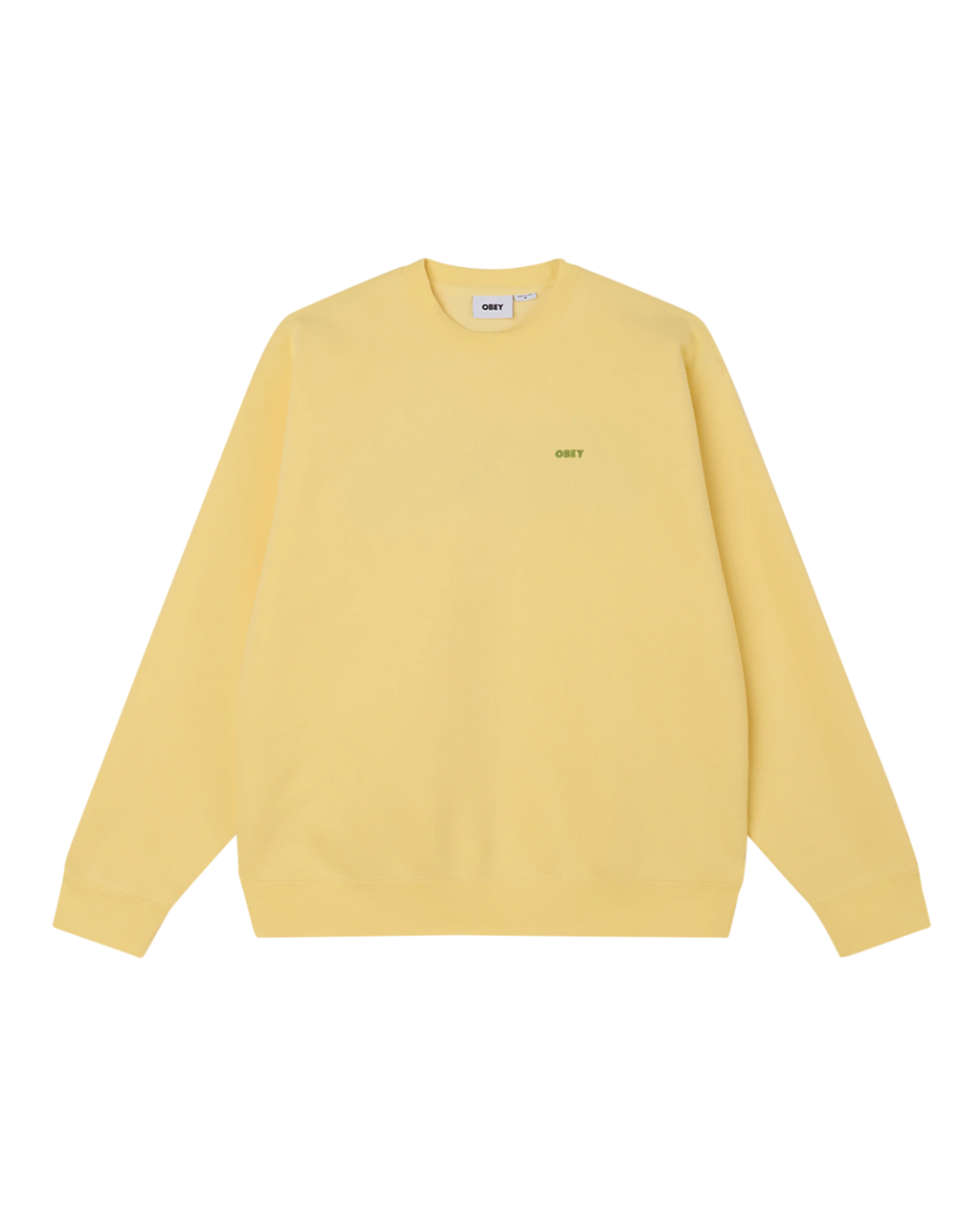 OBEY Further Wisdom Crewneck - Pale Banana