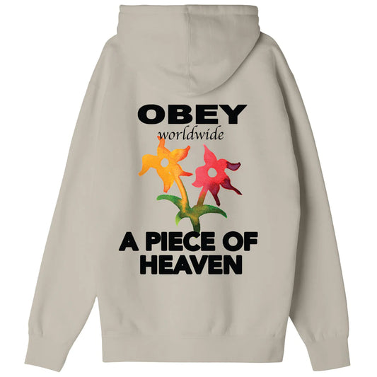 OBEY A PIECE OF HEAVEN PREMIUM HOODIE - Silver Grey