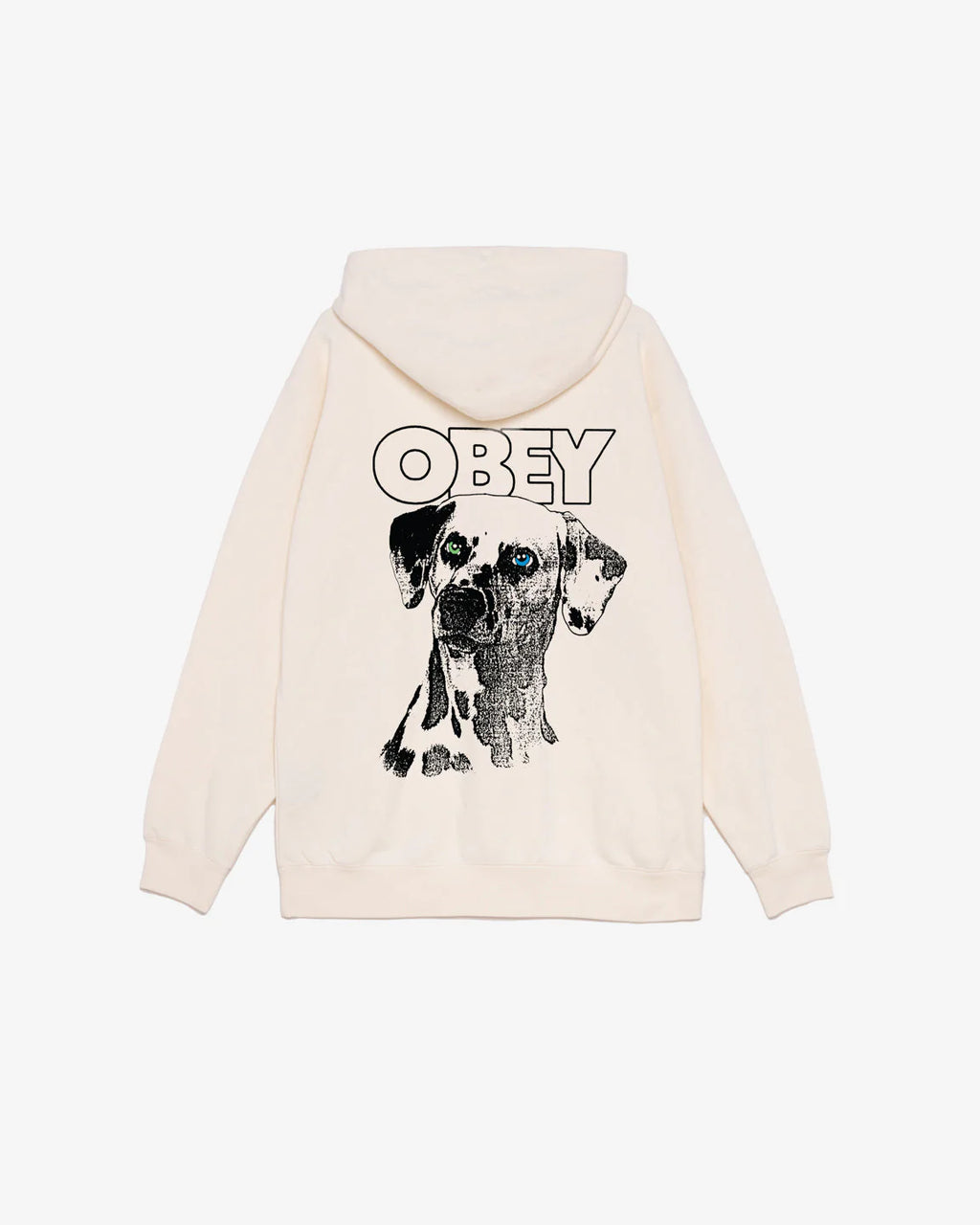 OBEY DALMATION HOODIE - Unbleached