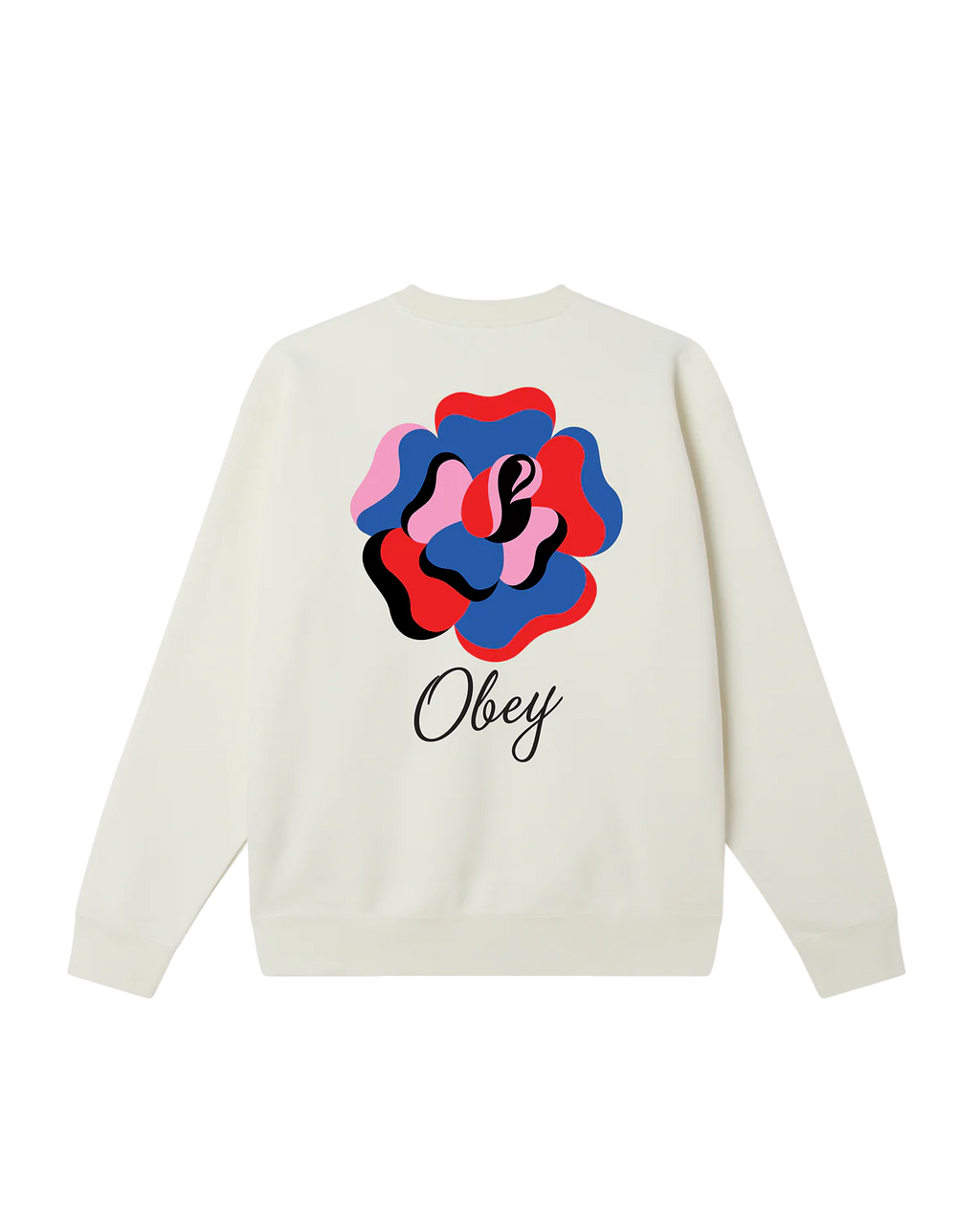 OBEY PAPER ROSE Crewneck - Off White - FREESTYLE LLORET