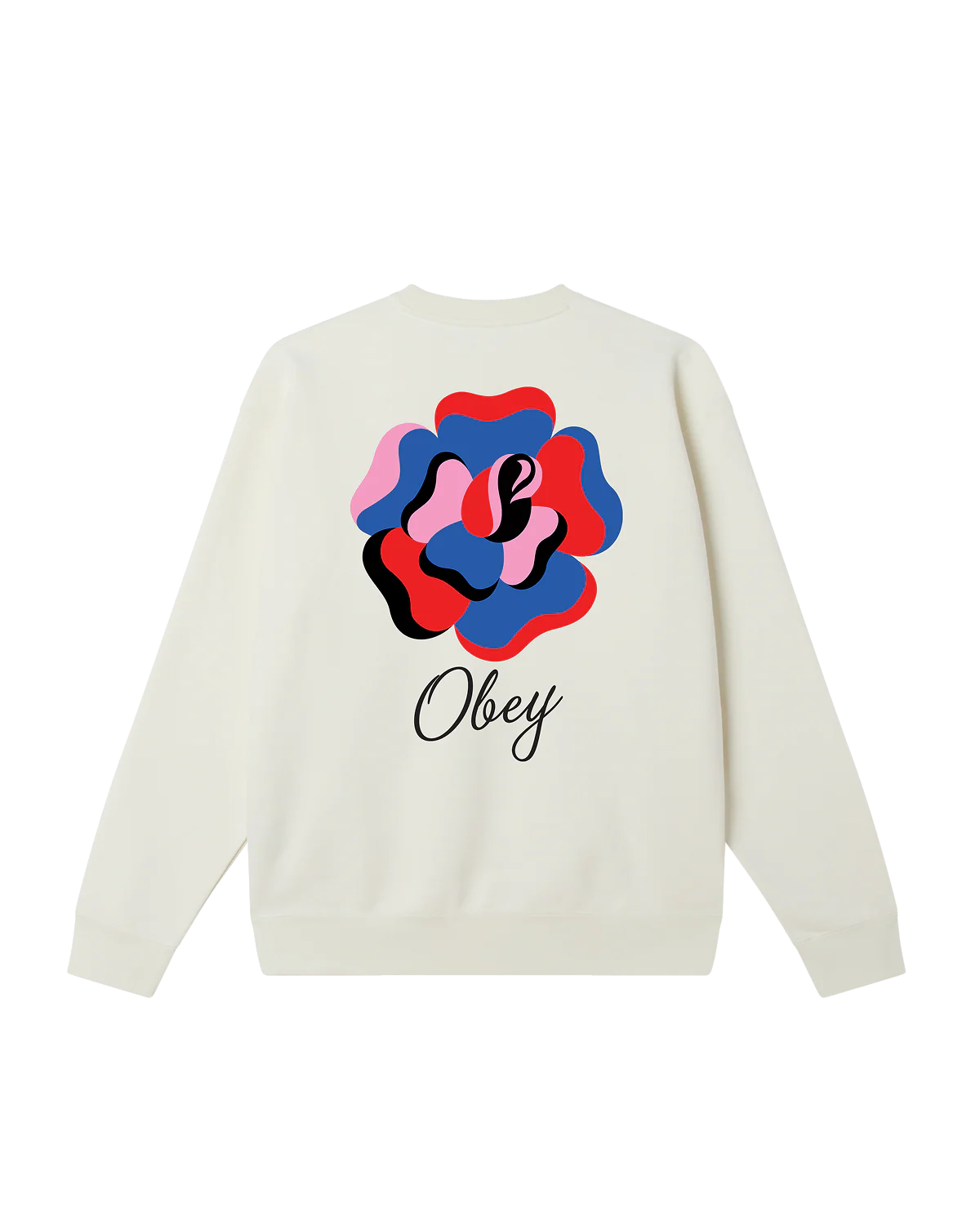 OBEY PAPER ROSE Crewneck - Off White - FREESTYLE LLORET