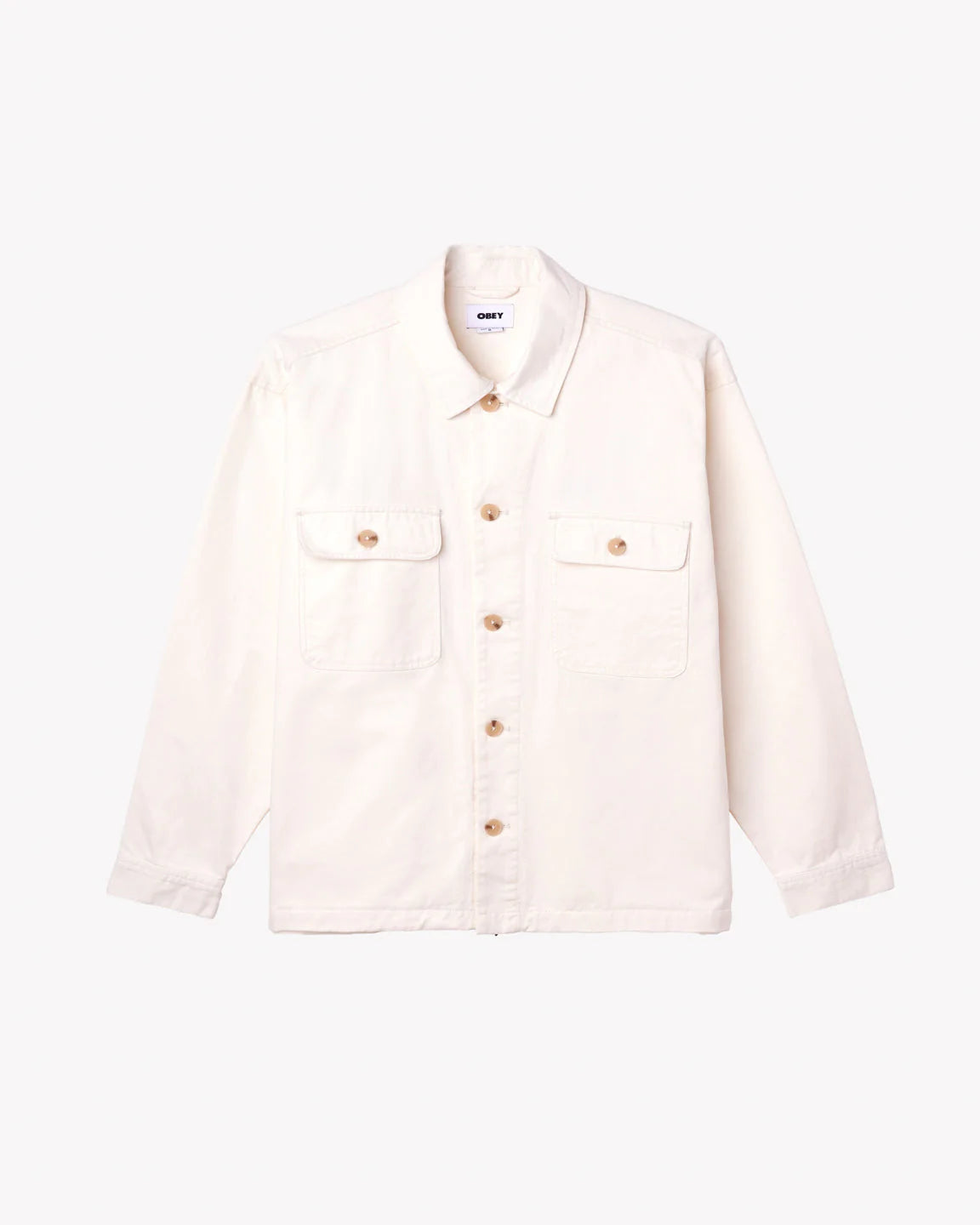 OBEY AFTERNOON SHIRT JACKET -  Unbleached