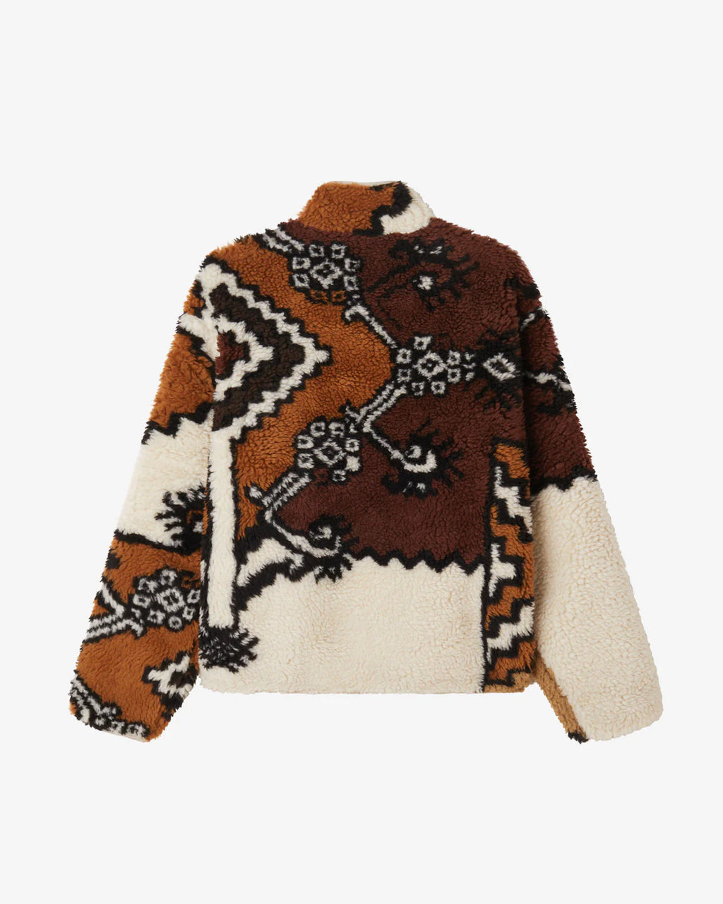 OBEY MOROCCAN RUG SHERPA JACKET - Brown Multi