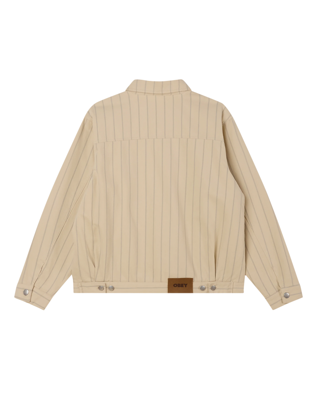 OBEY Stripe Zip Jacket - Pelican Multi