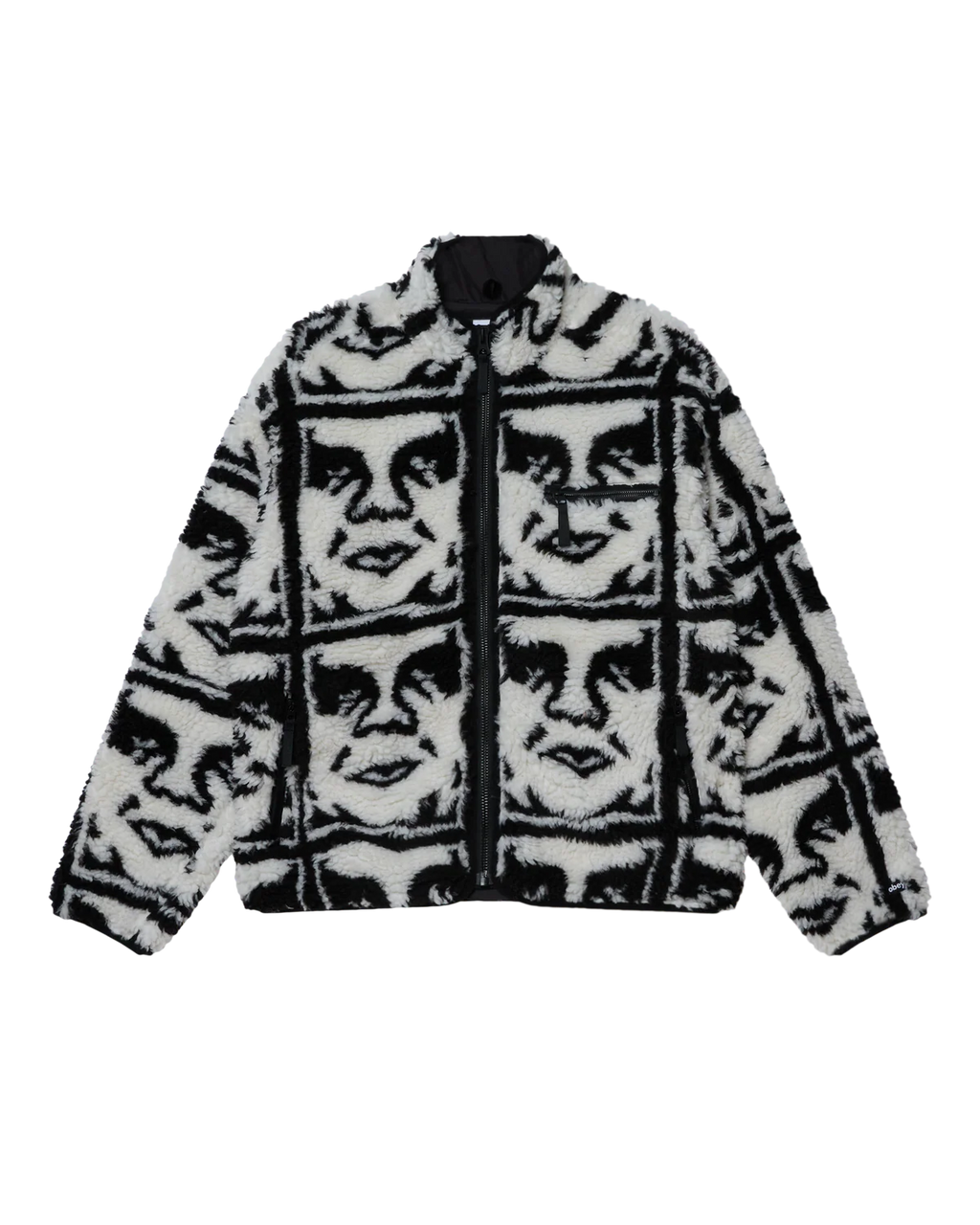 OBEY REPEATED ICON SHERPA - Black Multi