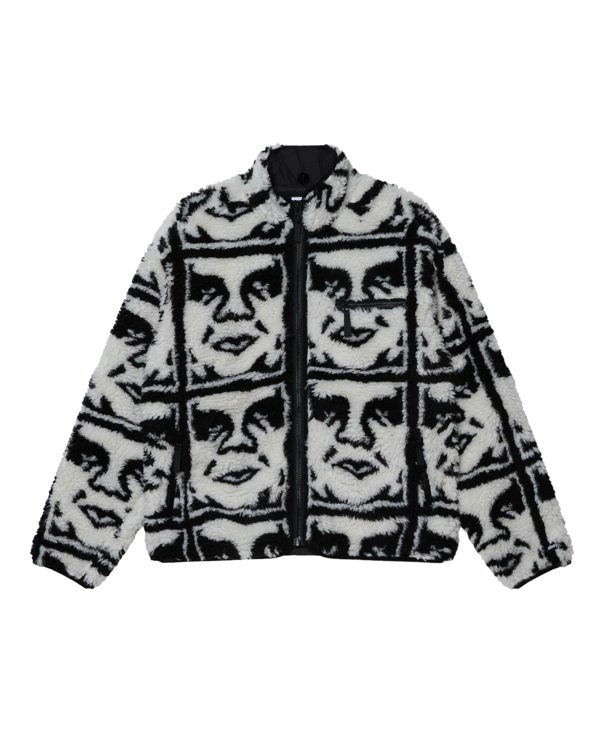 OBEY REPEATED ICON SHERPA - Black Multi