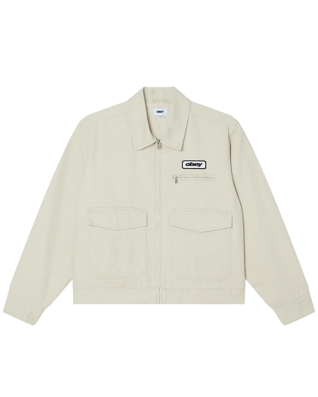 OBEY Walter Work JACKET - Silver Birch Faded Wash - FREESTYLE LLORET
