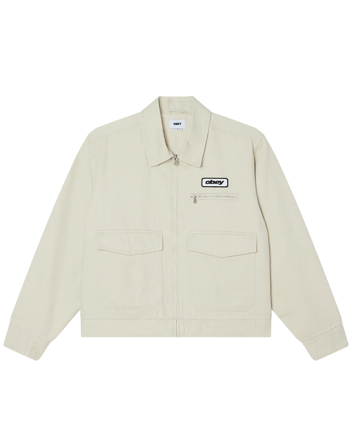 OBEY Walter Work JACKET - Silver Birch Faded Wash - FREESTYLE LLORET