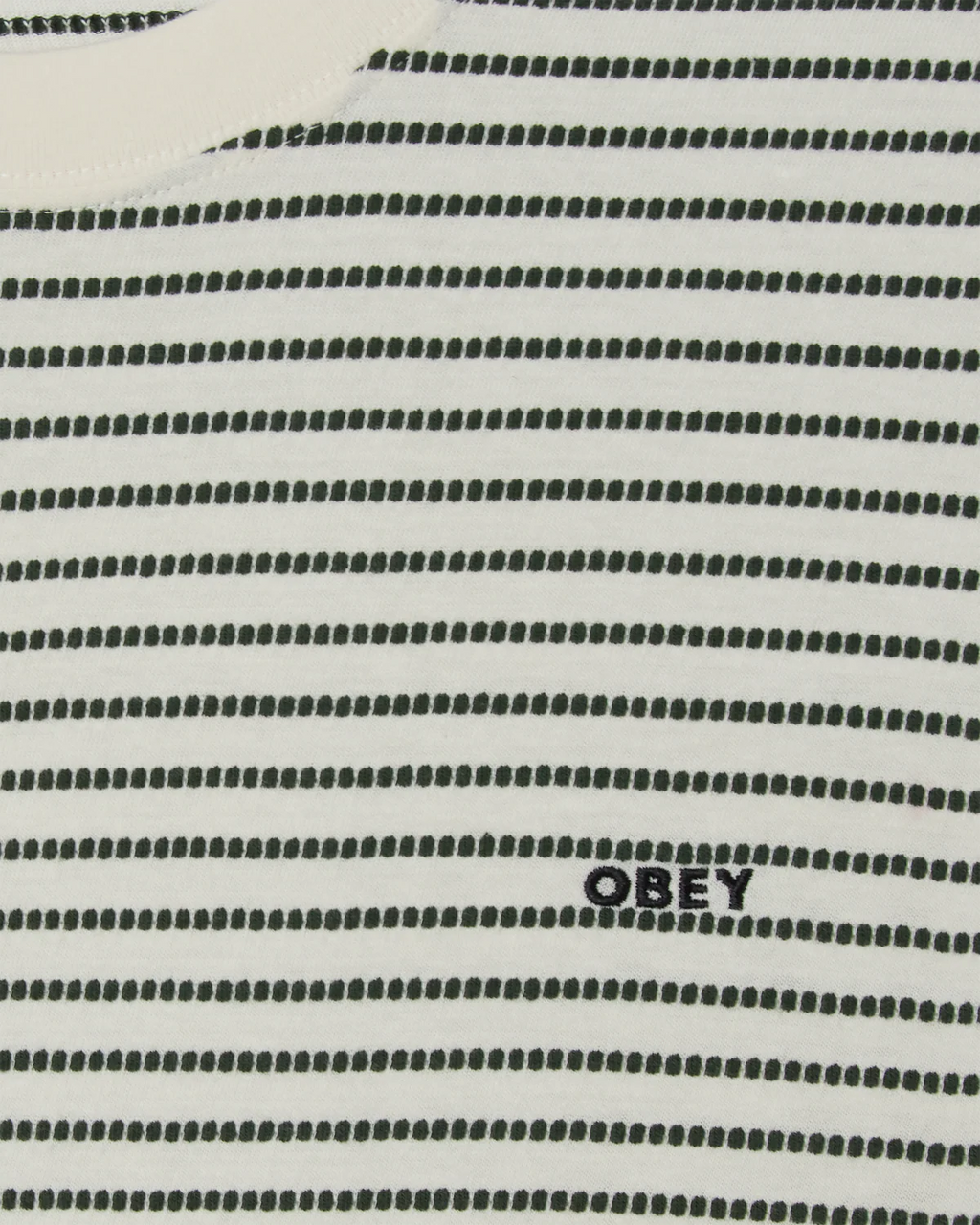 OBEY EDWIN SS TEE - Cream Multi
