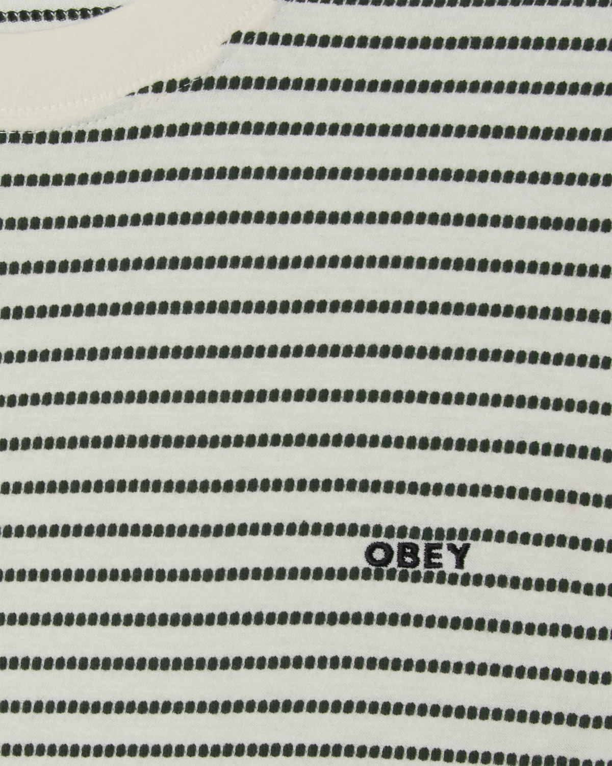 OBEY EDWIN SS TEE - Cream Multi