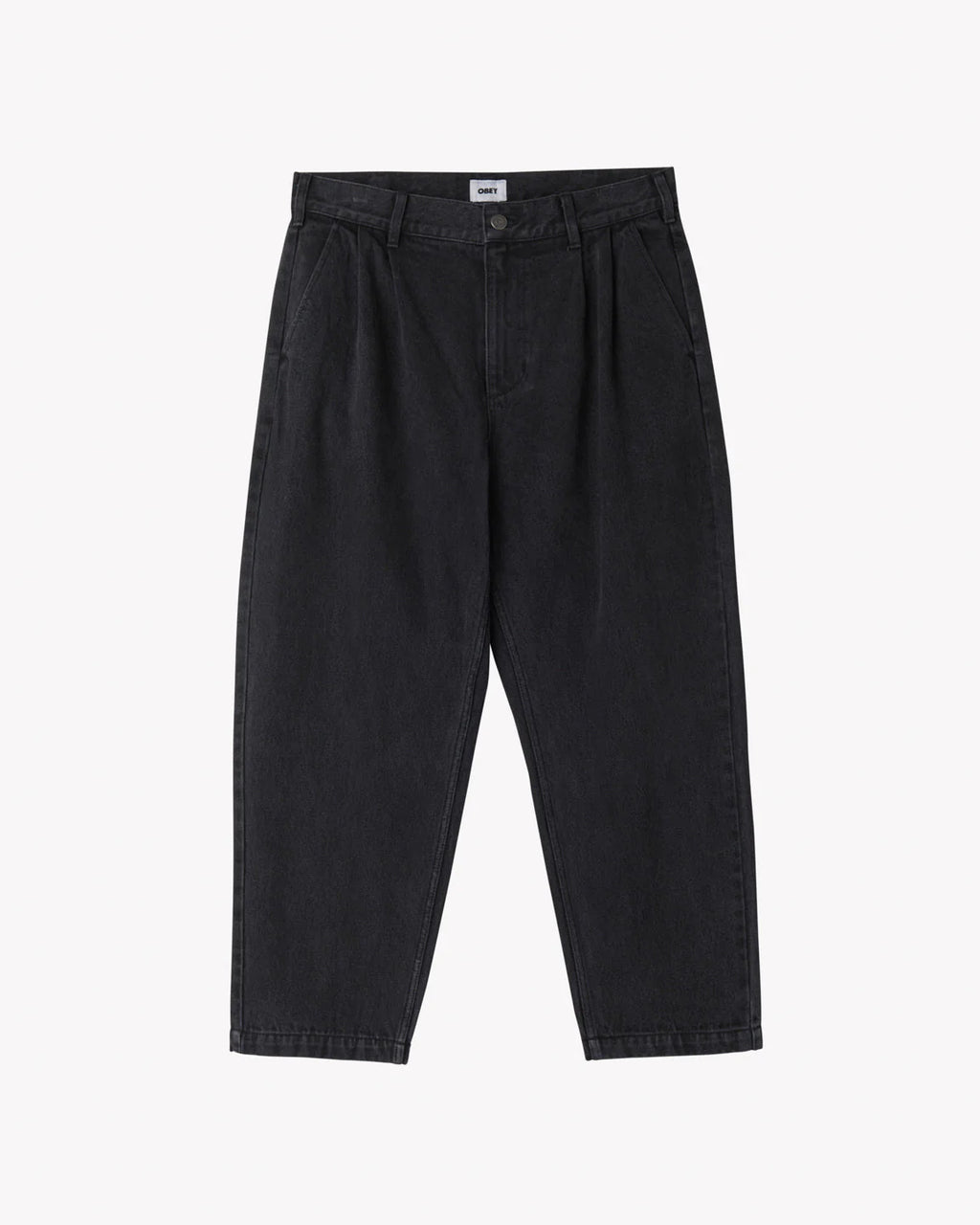 OBEY FUBAR PLEATED DENIM - Faded Black