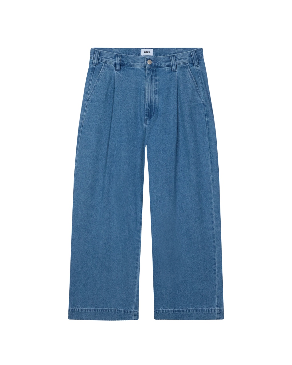 OBEY Oliver Denim Pleated Pant - Light Indigo
