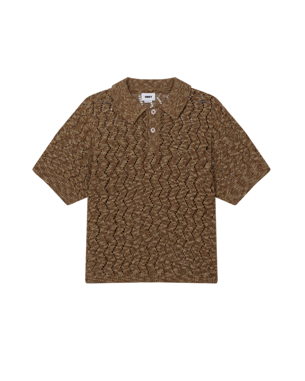 OBEY Andre Polo Sweater - Toffee Brown