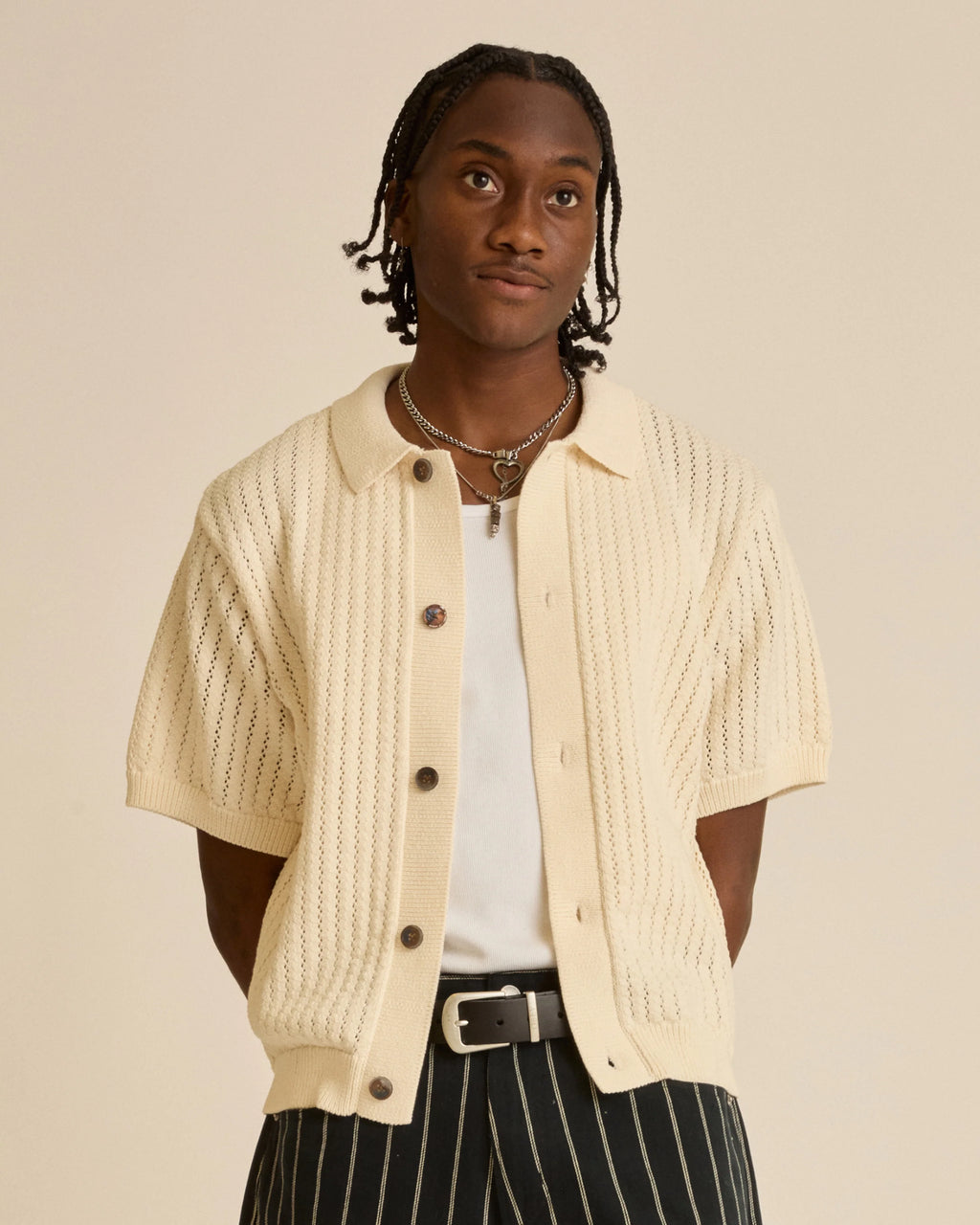 OBEY Dez Sweater Shirt - Unbleached