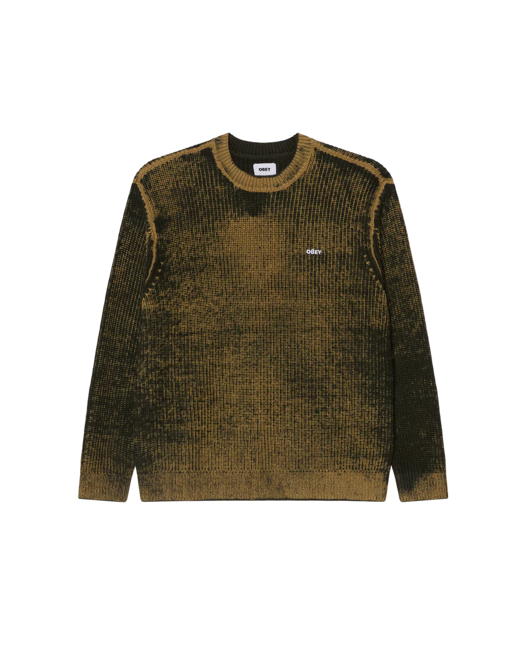 OBEY SPRAY EFFECT SWEATER - KAMBABA Bronze/Black