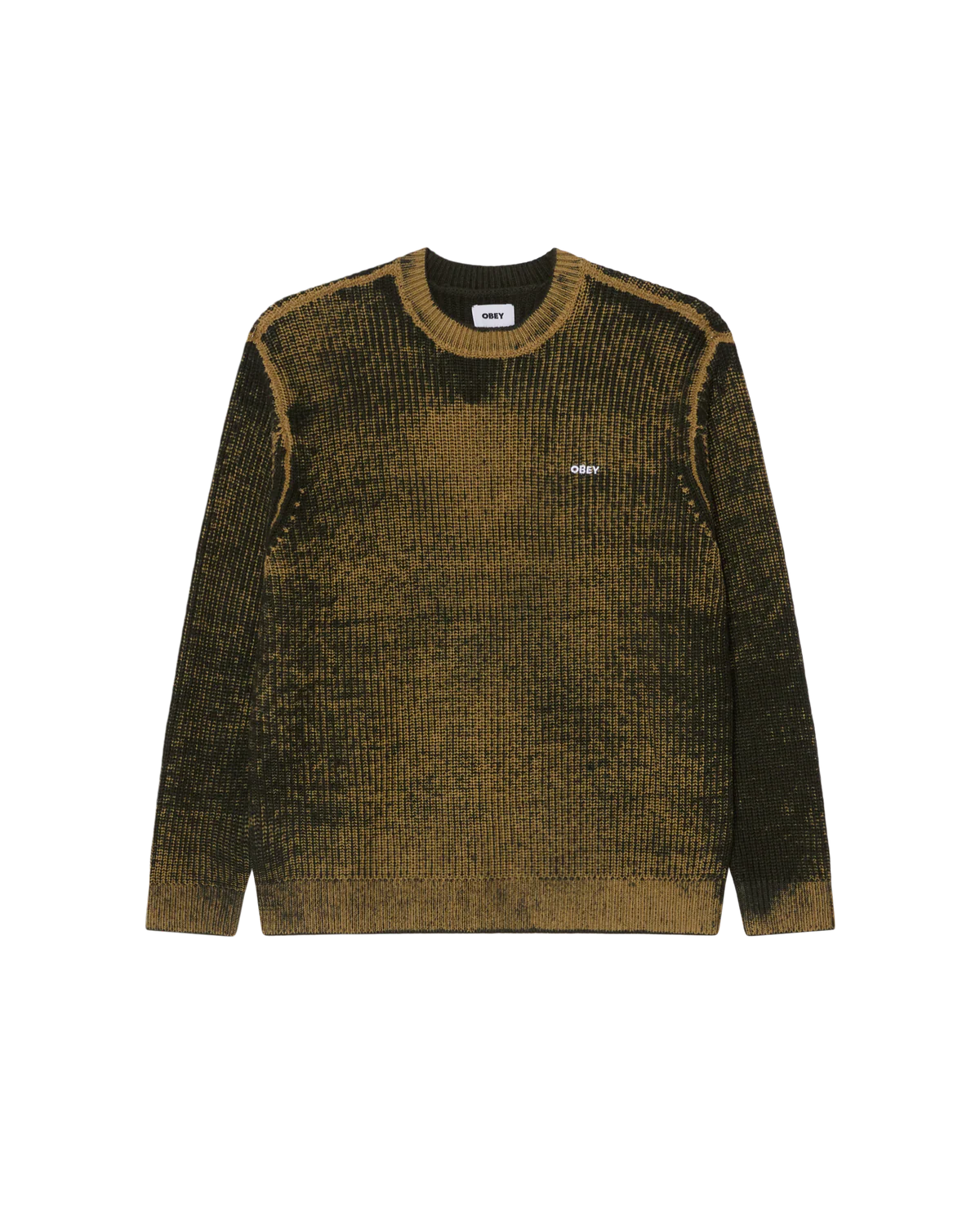 OBEY SPRAY EFFECT SWEATER - KAMBABA Bronze/Black