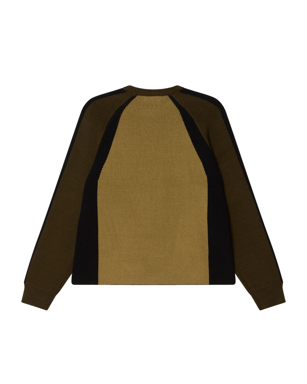 OBEY RAGLAN CREW NECK SWEATER - MERMAID GREEN MULTI