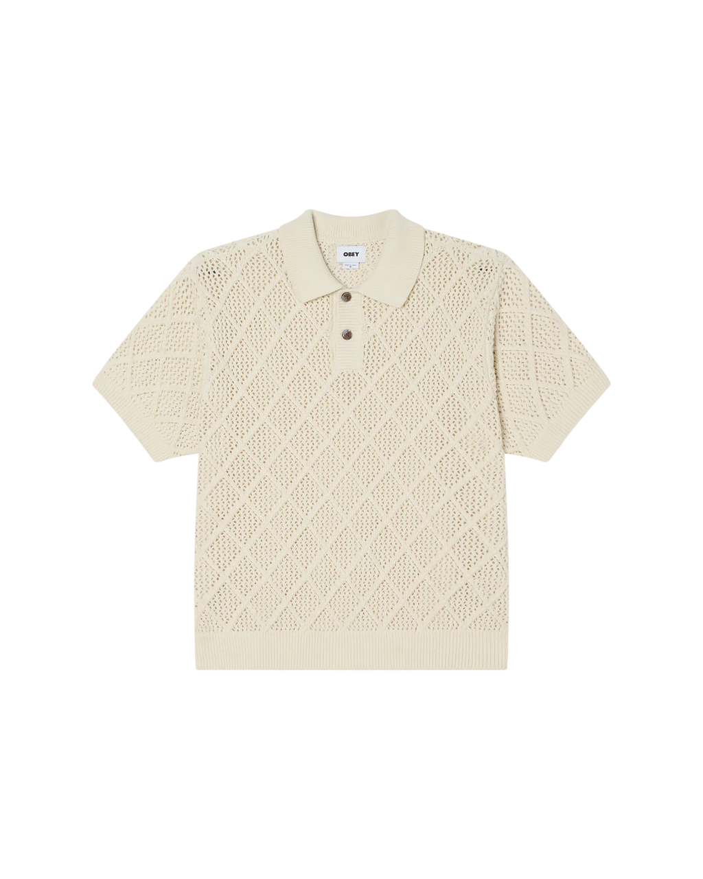 OBEY ERIK Polo Sweater - Birch - FREESTYLE LLORET
