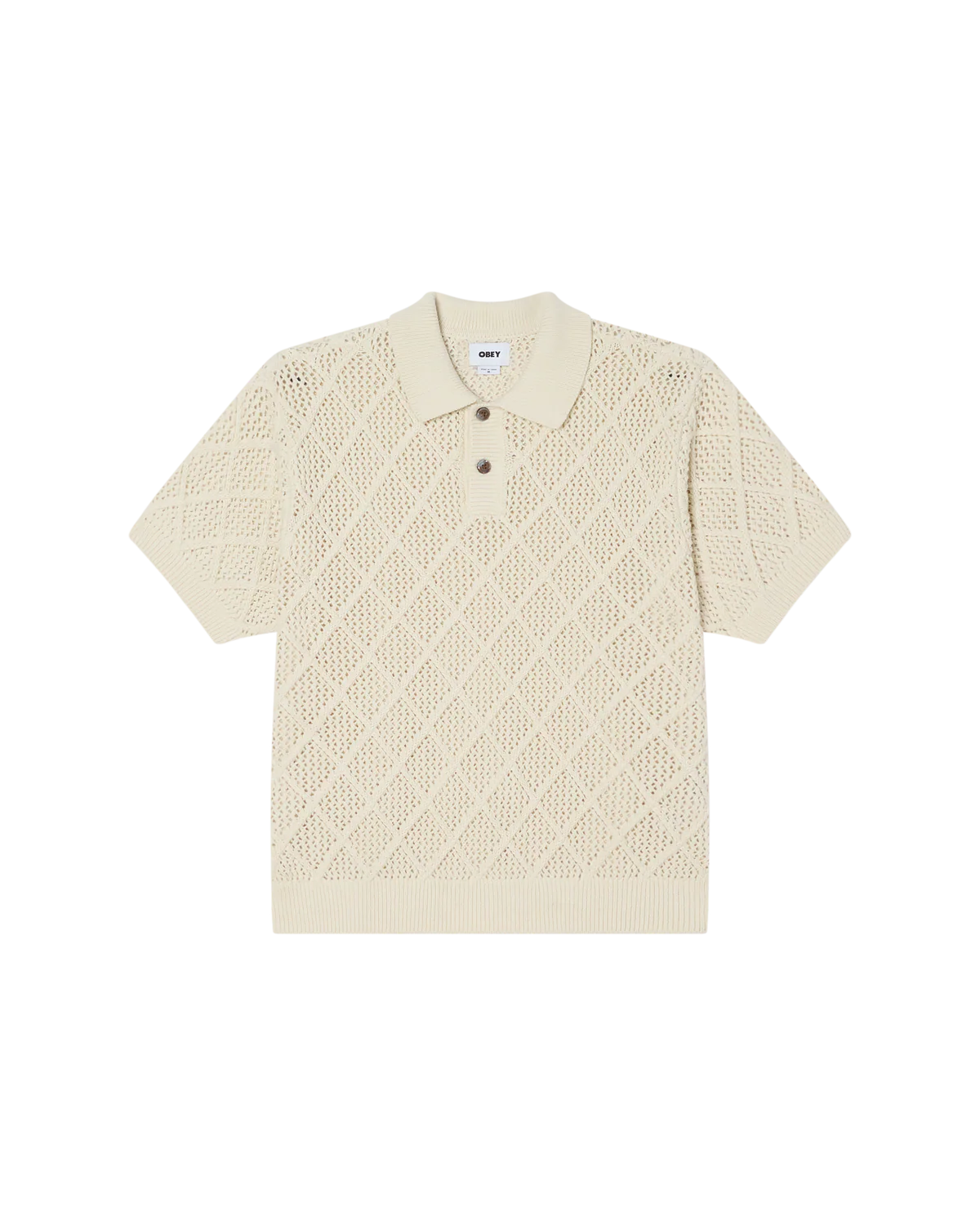 OBEY ERIK Polo Sweater - Birch - FREESTYLE LLORET