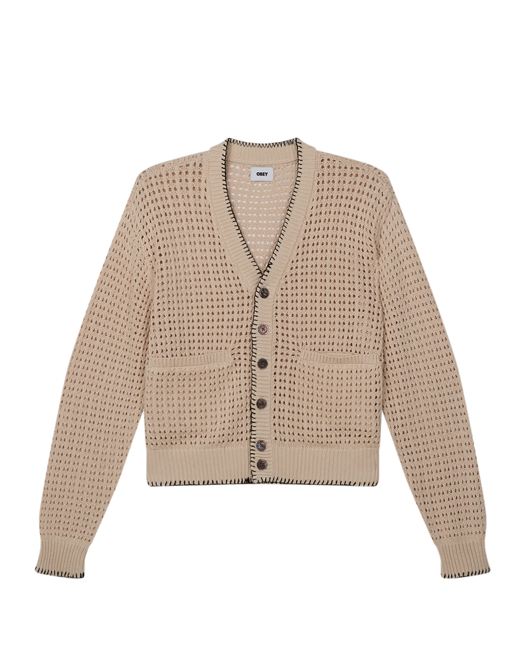 OBEY Ethan Cardigan - Natural Multi