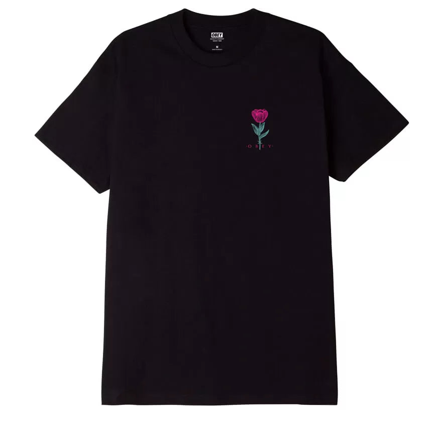 OBEY BARBWIRE SS TEE - Black