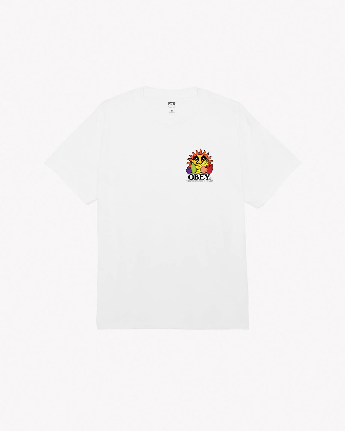 OBEY THE FUTURE IS THE FRUITS OF OUR LABOR CLASSIC T-SHIRT - White