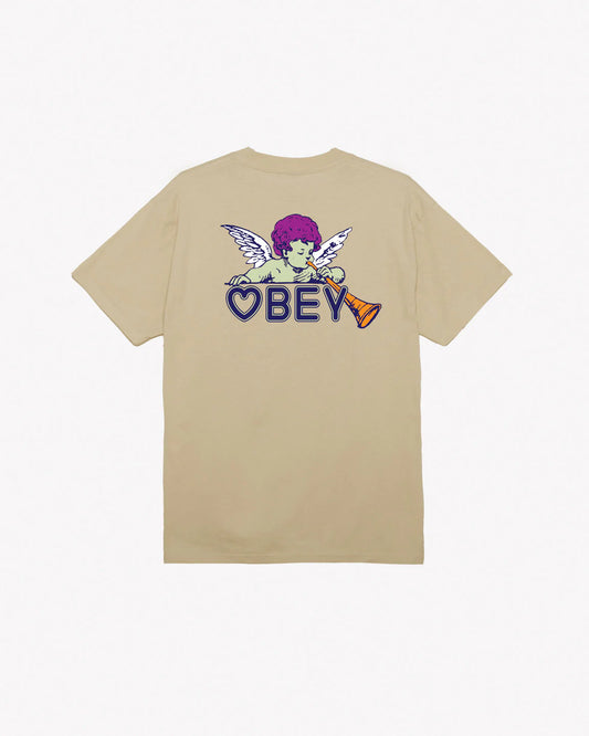 OBEY BABY ANGEL CLASSIC T-SHIRT - Sand