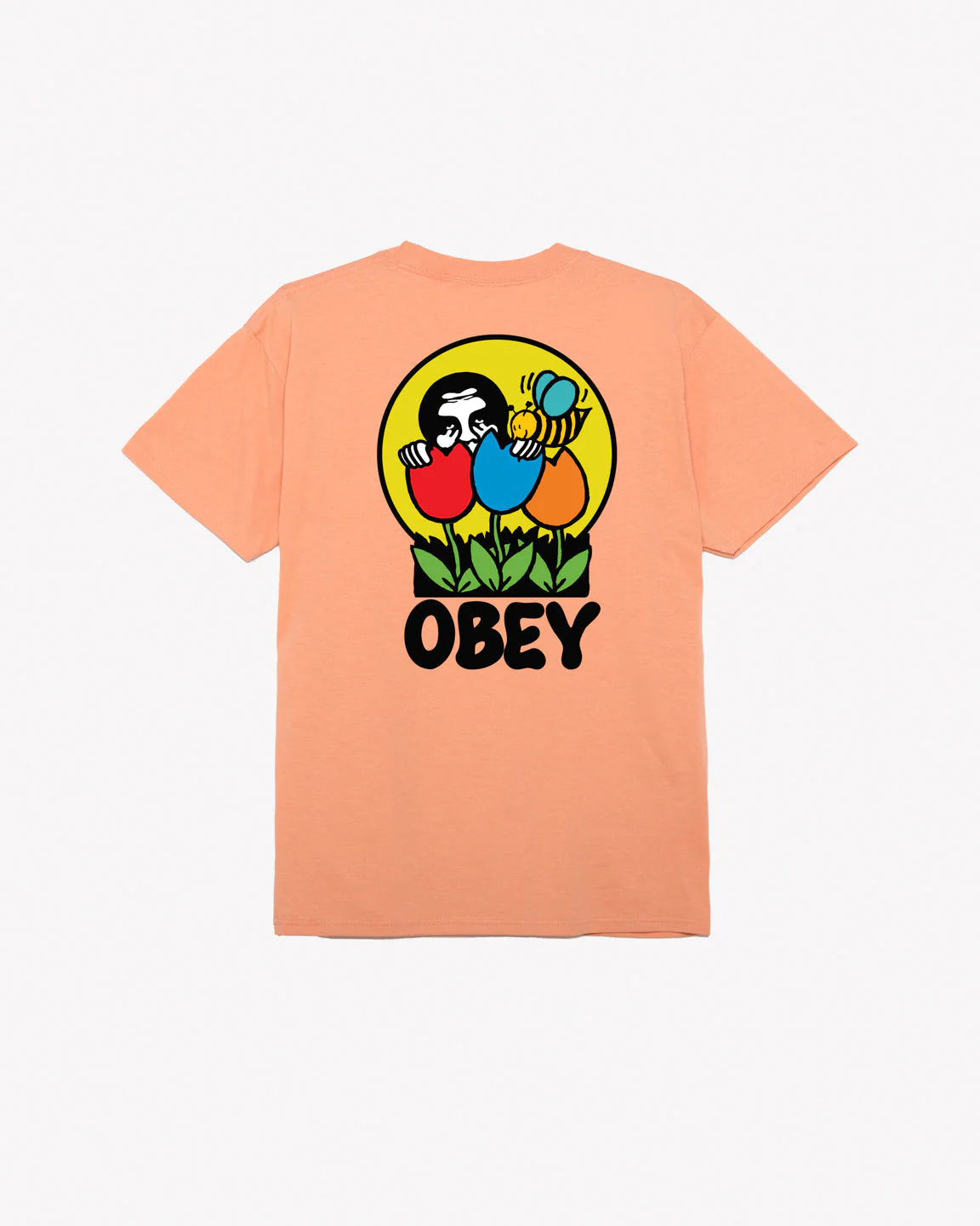 OBEY WAS HERE CLASSIC T-SHIRT - Citrus