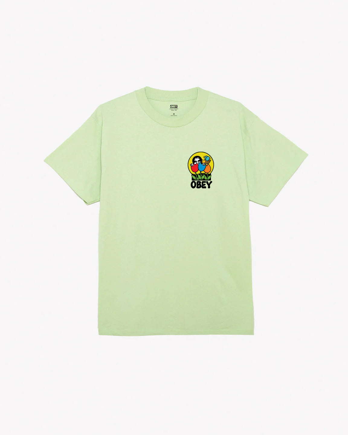 OBEY WAS HERE CLASSIC T-SHIRT - Cucumber
