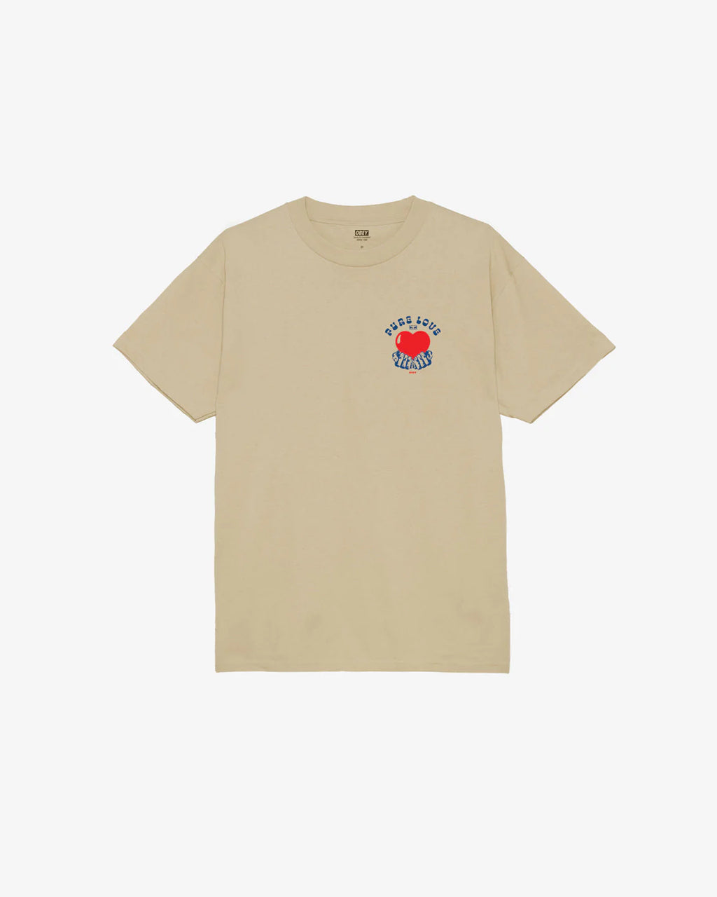 OBEY Pure Love S/S T-Shirt - Cream