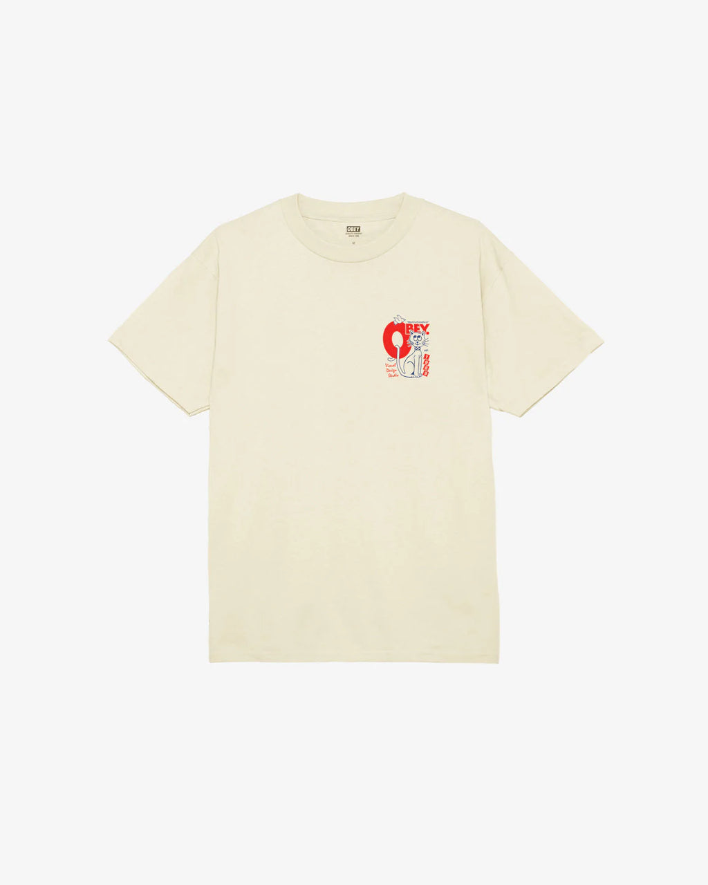 OBEY World Friendliest S/S T-Shirt - Cream