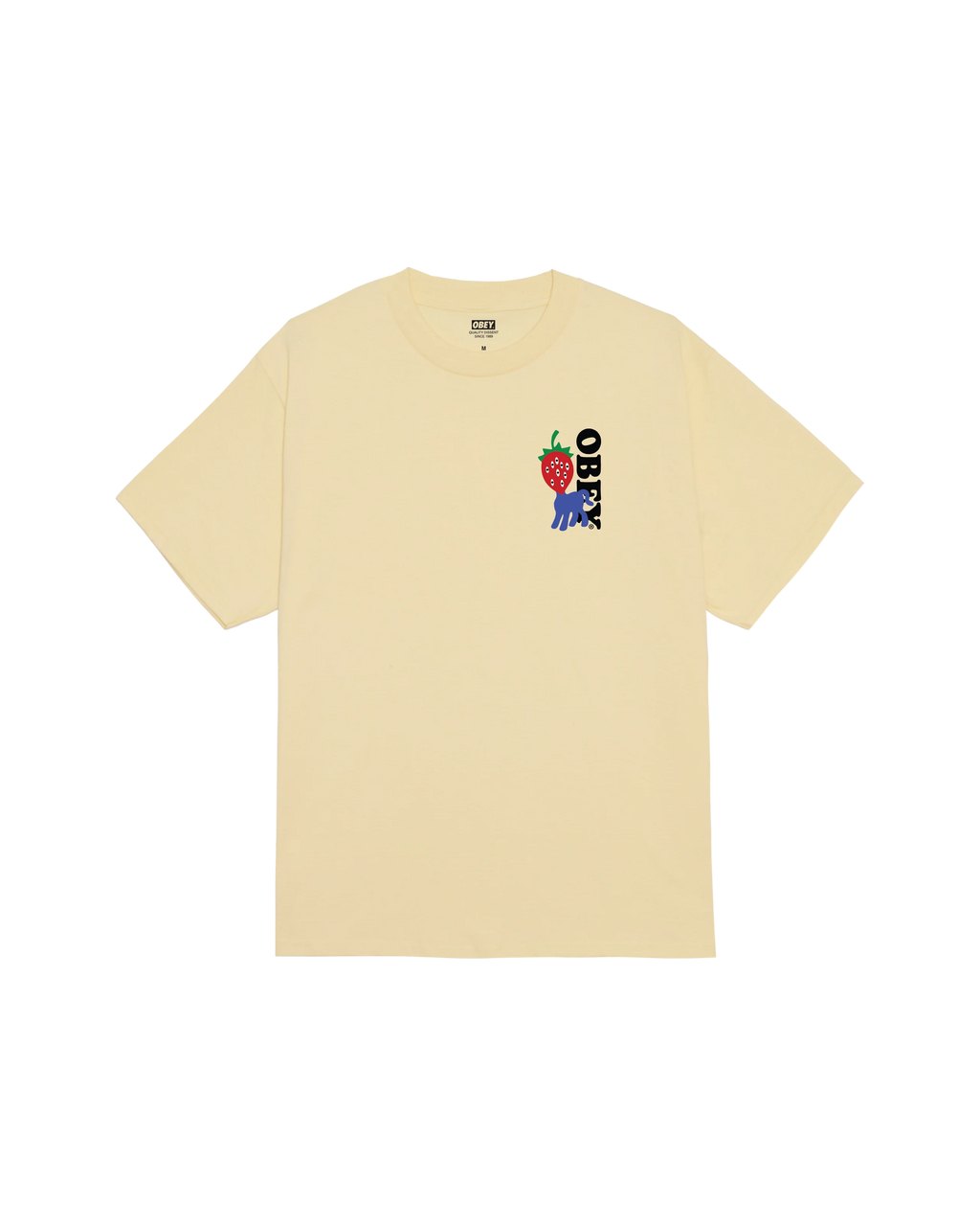 OBEY Strawberry Classic SS TEE - Pale Yellow