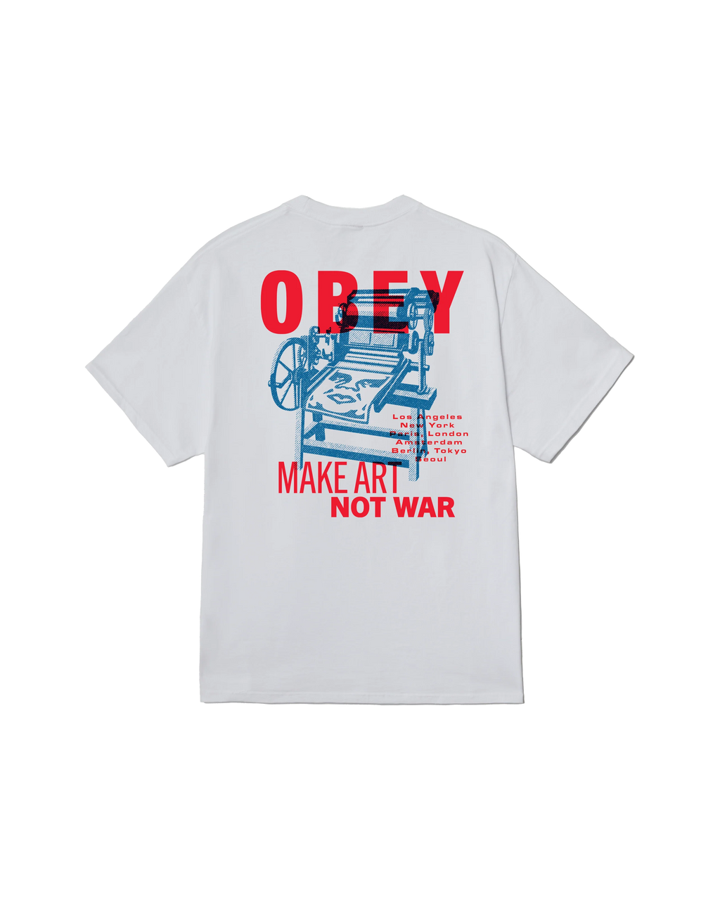 OBEY Printing Press Make ART s/s Tee - White