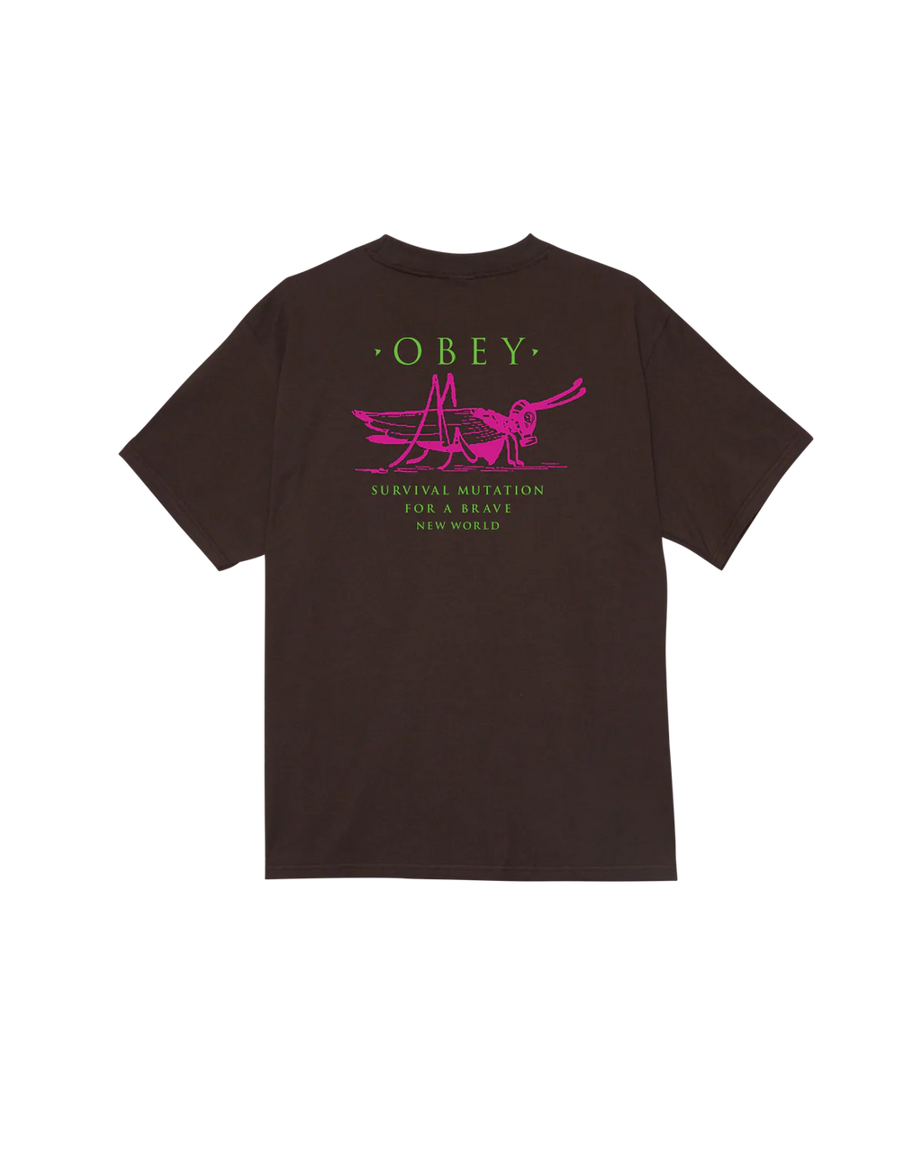 OBEY MUTANT GRASSHOPPER CLASSIC T-SHIRT - Java Brown