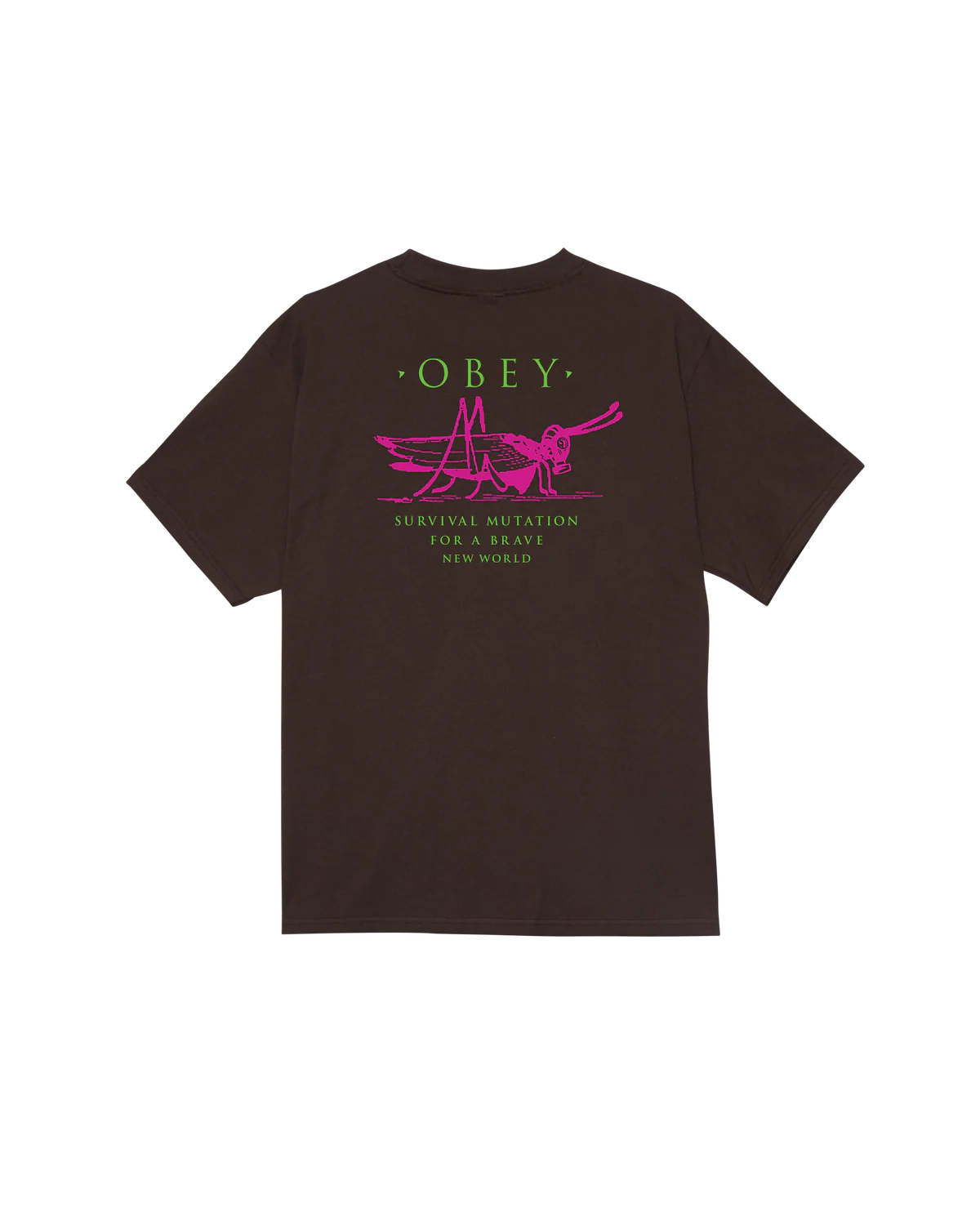 OBEY MUTANT GRASSHOPPER CLASSIC T-SHIRT - Java Brown