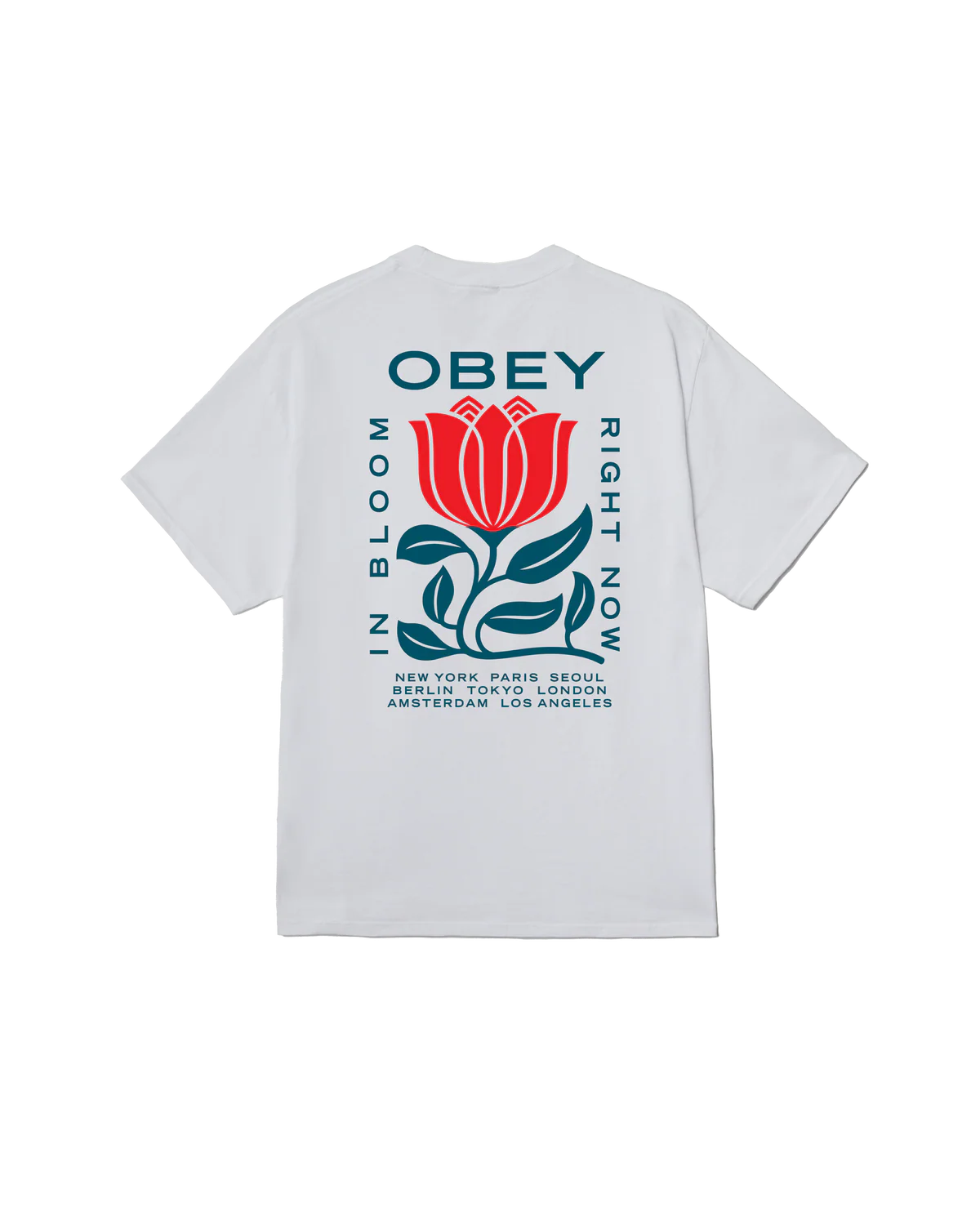 OBEY In BLoom Classic SS Tee - White - FREESTYLE LLORET