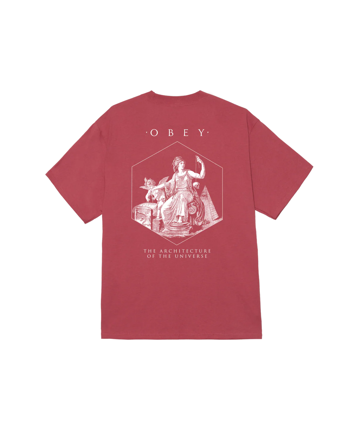 OBEY Architecture Of The Uni Classic SS Tee - Mineral Red - FREESTYLE LLORET