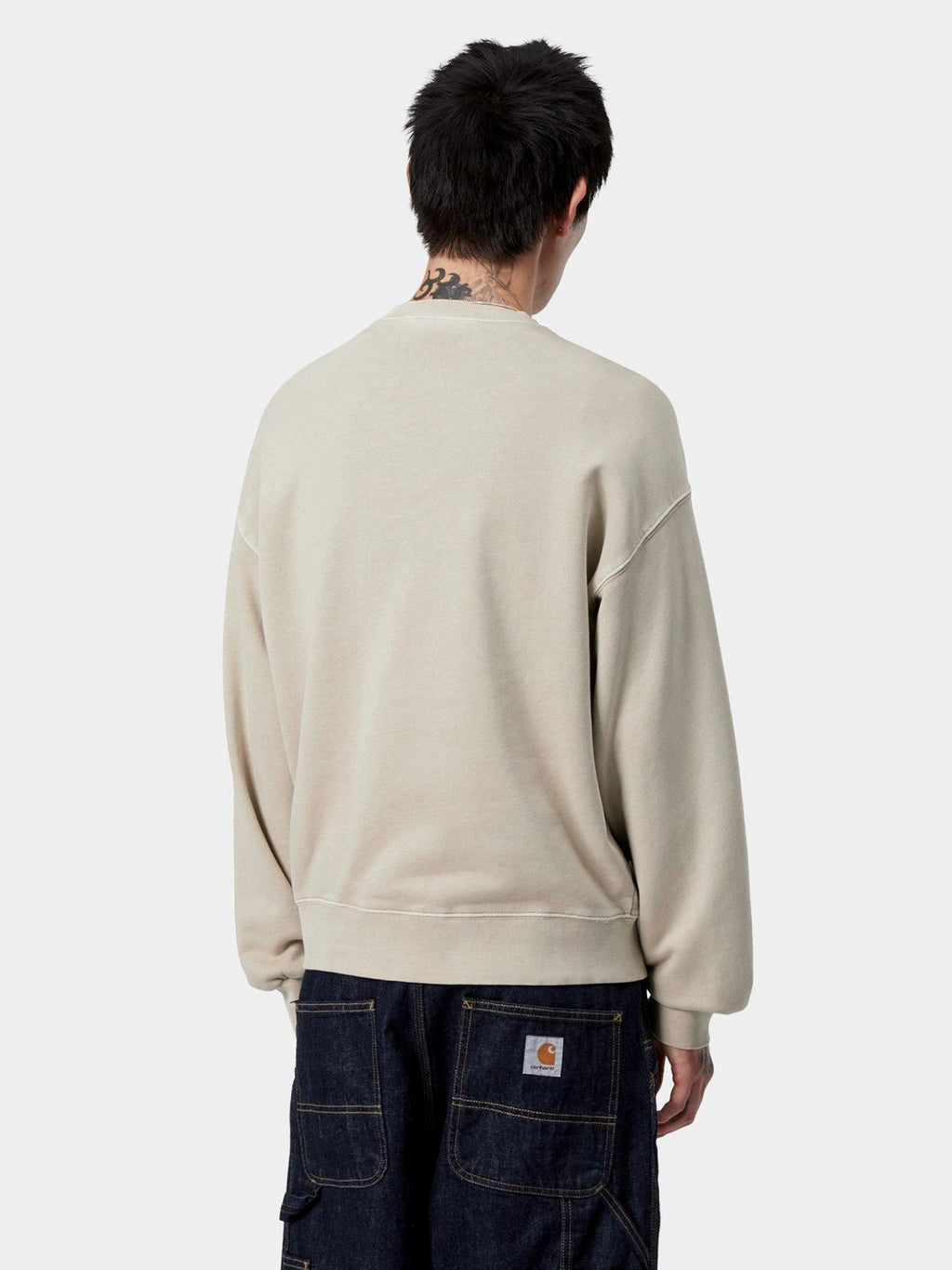 CARHARTT WIP Vista Sweatshirt - Fleur De Sel, Garment dyed
