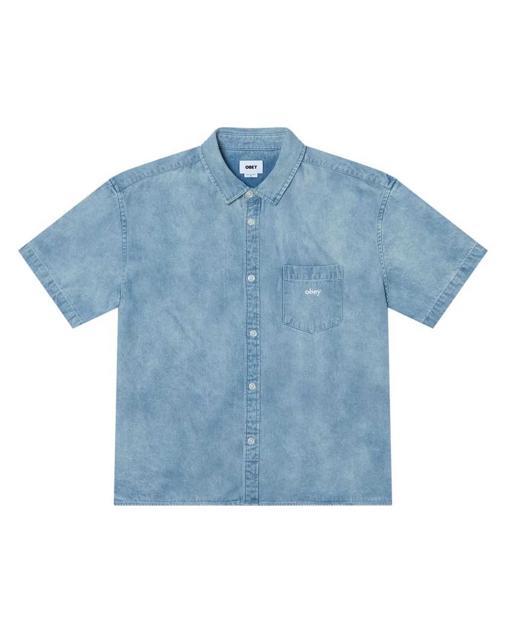 OBEY Owens Denim Shirt - Bleached Indigo - FREESTYLE LLORET
