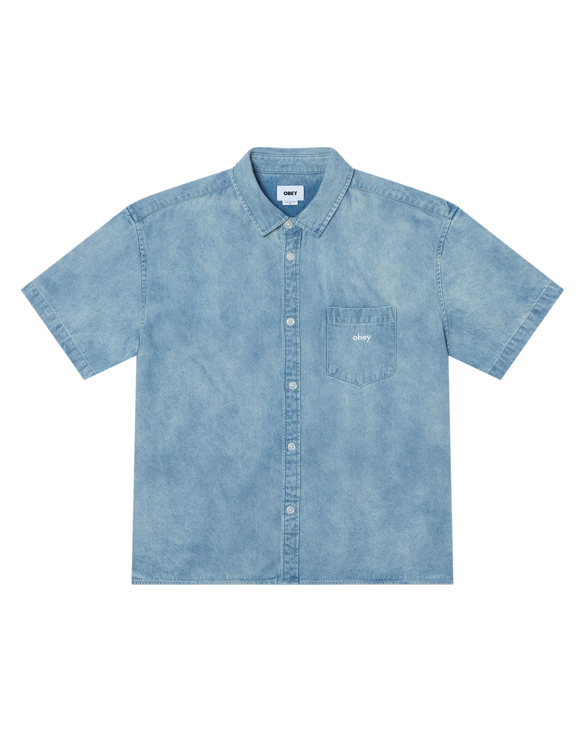OBEY Owens Denim Shirt - Bleached Indigo - FREESTYLE LLORET