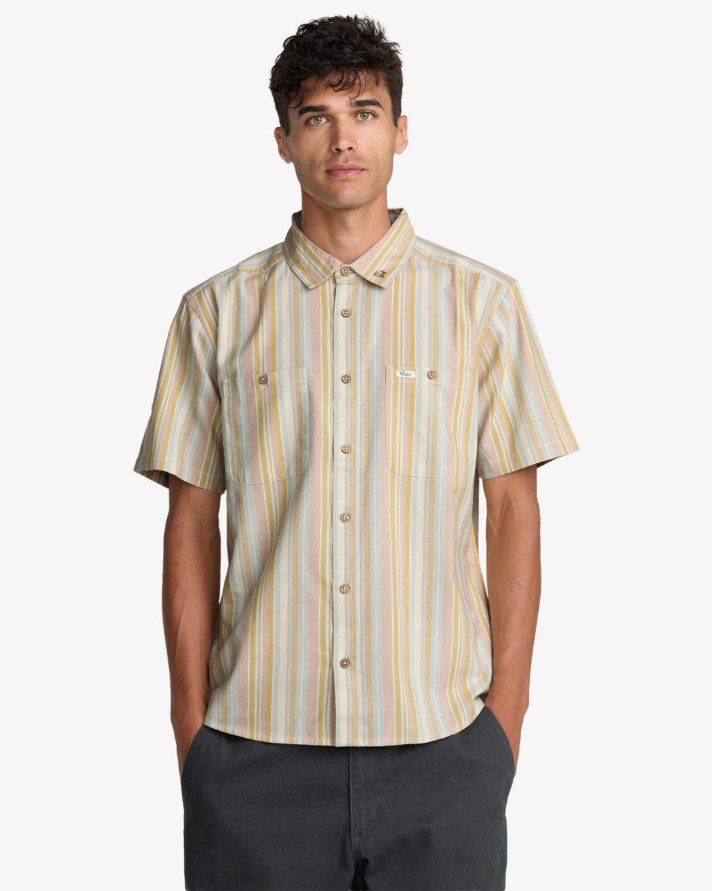 RVCA TALUM SS SHIRT - Ceramic Stripes - FREESTYLE LLORET