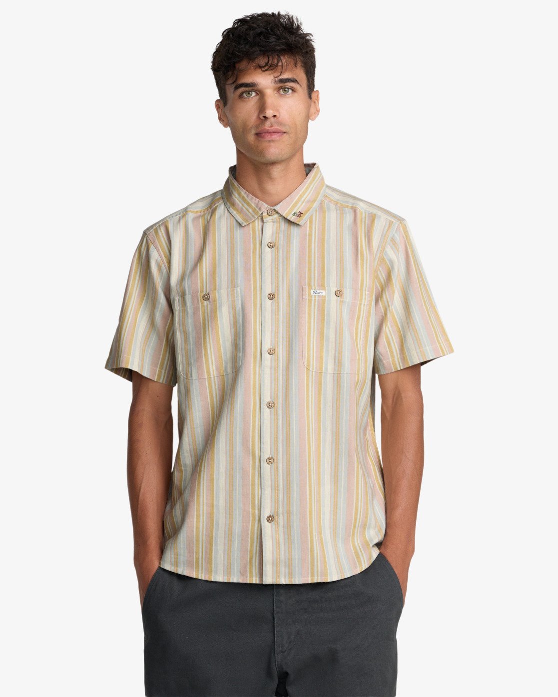 RVCA TALUM SS SHIRT - Ceramic Stripes - FREESTYLE LLORET