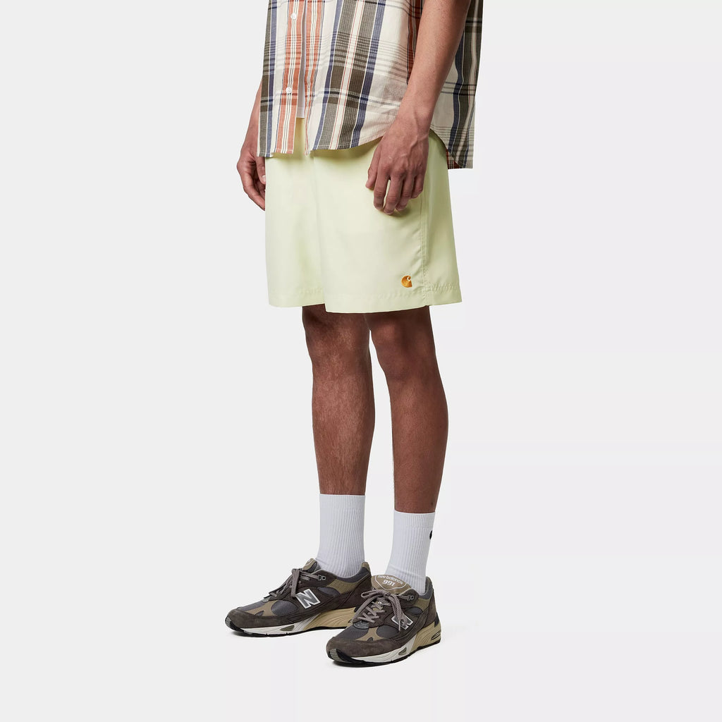 CARHARTT WIP Chase Swim Trunks - Air Green Gold