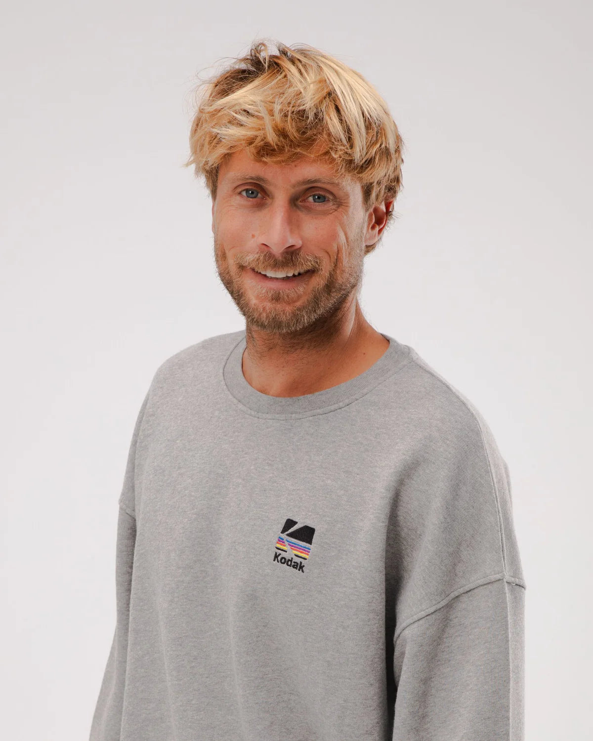 BRAVA FABRICS Kodak Oversized CRew Neck - Grey